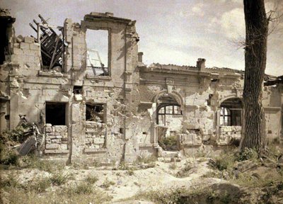 Ruins of the Chateau Saint-Paul, Crouy, Soissons, Aisne, France, 1917 by Fernand Cuville